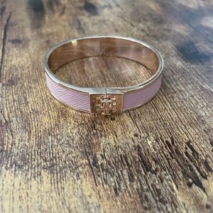 Tory Burch Kira pink hinge bracelet